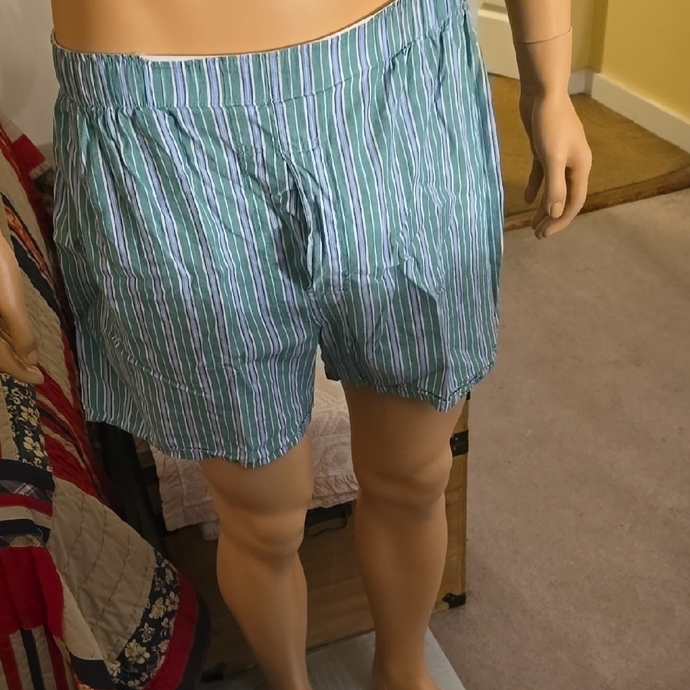 Polo by Ralph Lauren Green and Blue Boxers with Relaxed Fit